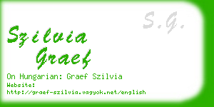 szilvia graef business card